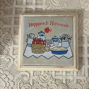 Happiness is Homemade Kitchen Themed Decorative Plaque